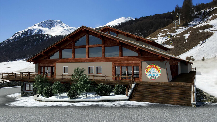 New Carosello 3000 gondola lift departure station rendering